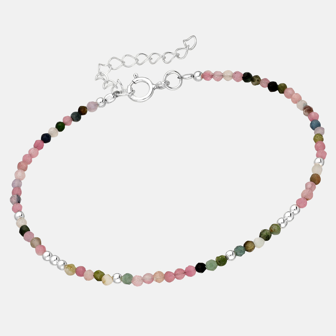 Sia Stone Bracelets - Tourmaline | Black Onyx | Rose Quartz | Chrysocolla | Howlite | Malachite | Amethyst