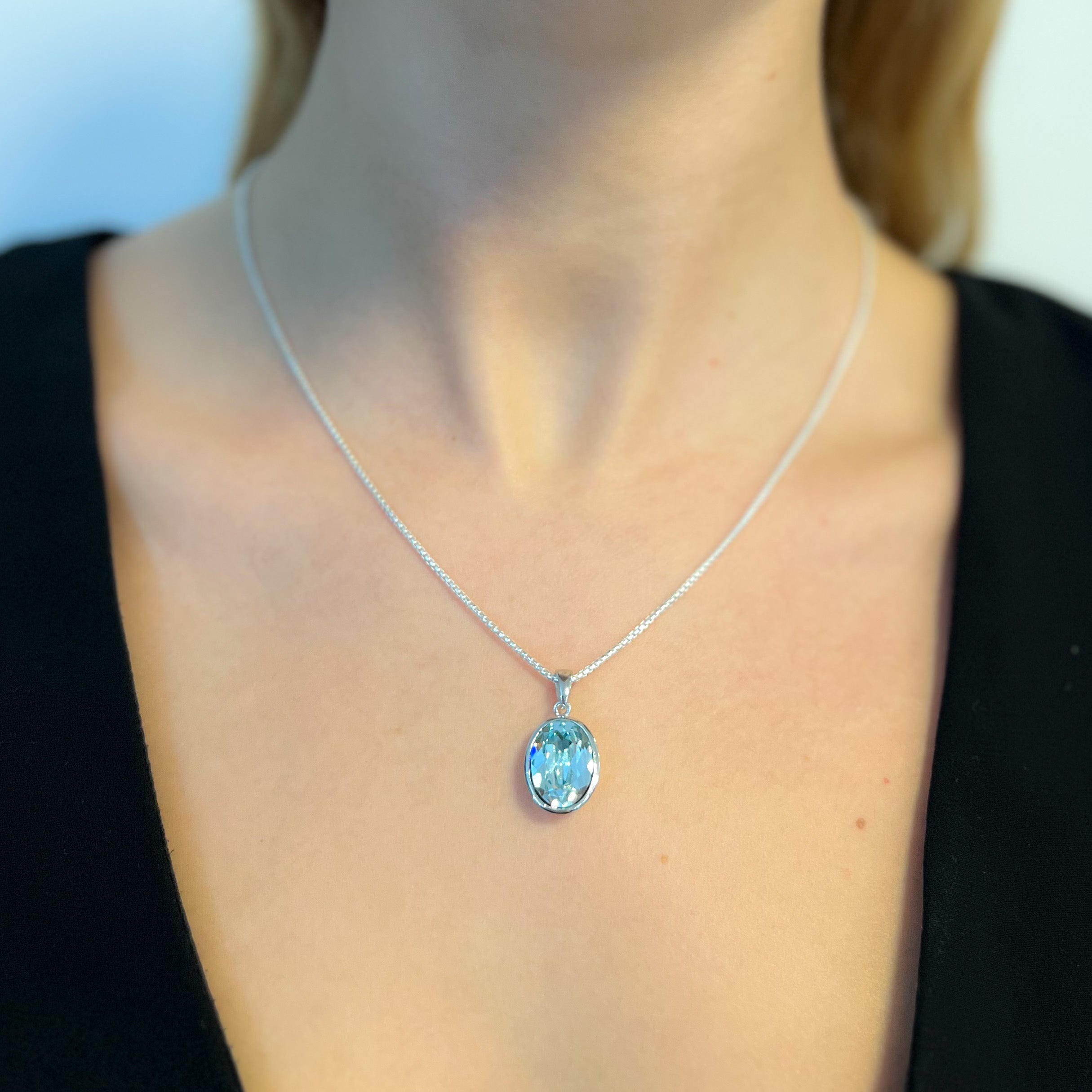 SWAROVSKI Aquamarine buy Necklace