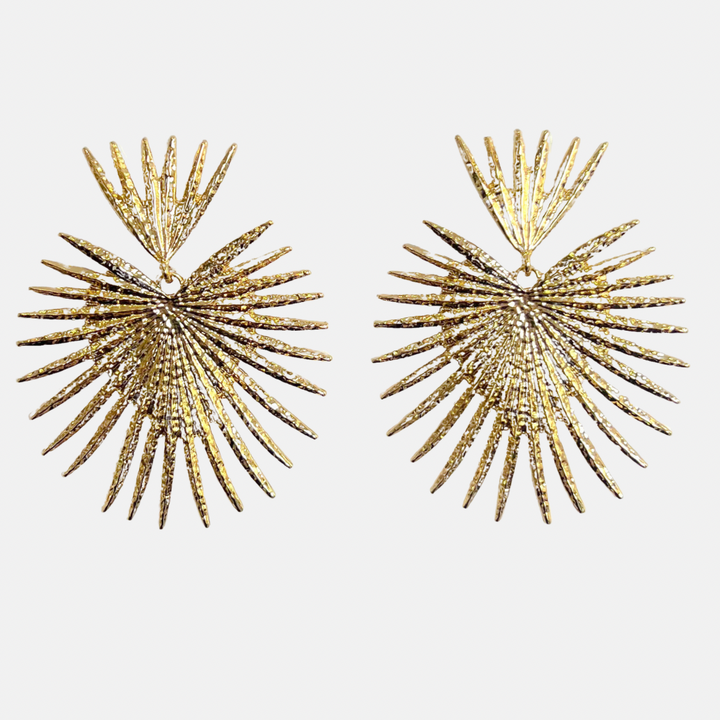 Sofia Gold Statement Drop Earrings