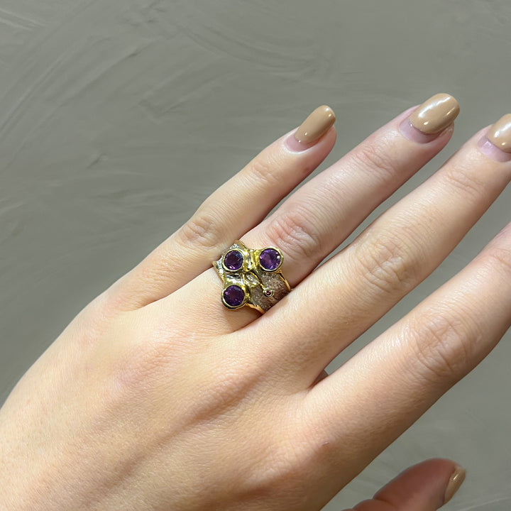 Amethyst Atlantis Ring