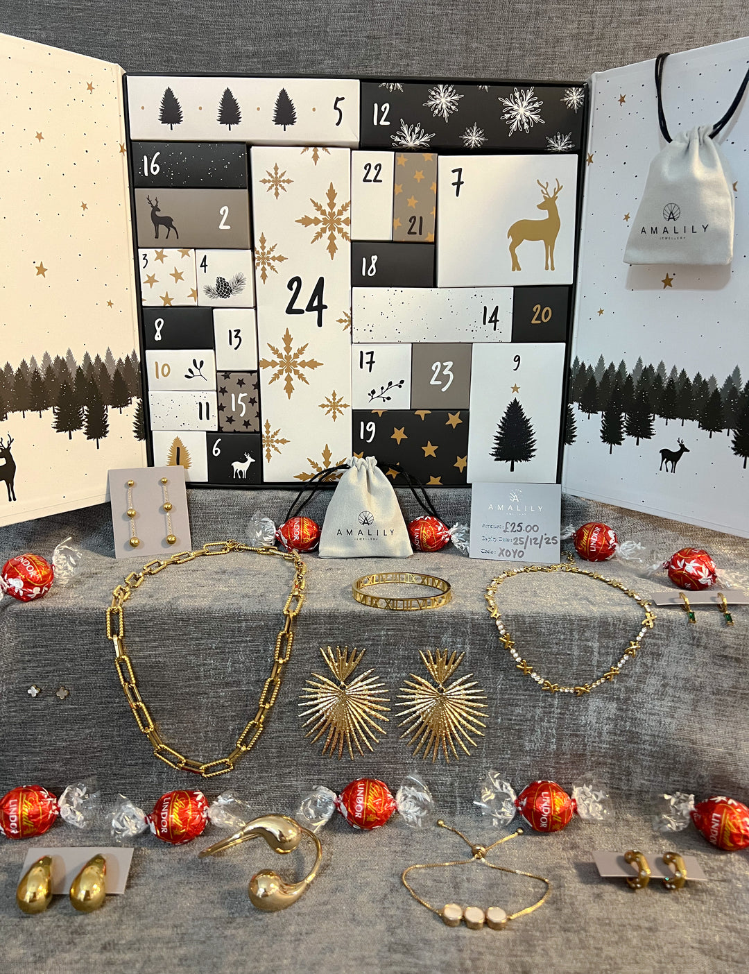 Gold Advent Calendar (worth £326.00)