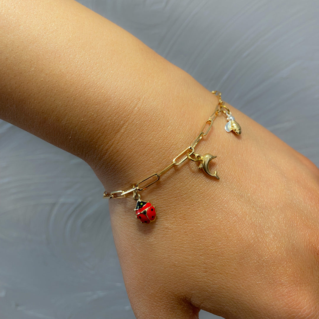 9ct Gold Edie Charm Bracelet