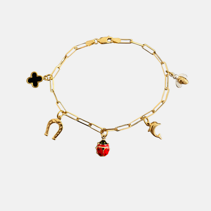 9ct Gold Edie Charm Bracelet