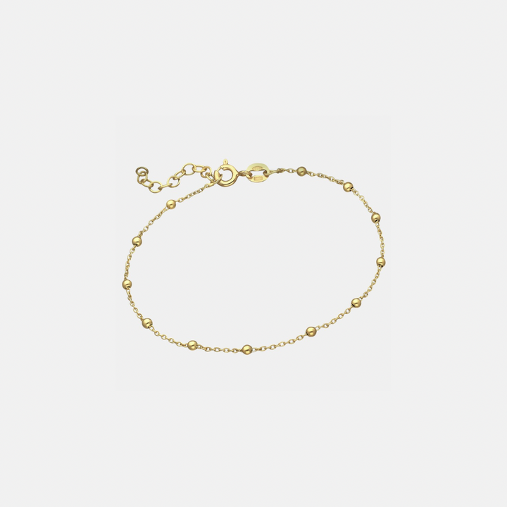 Chloe Dots & Chain Bracelet - Sterling Silver | 18ct Gold Plated Sterling Silver