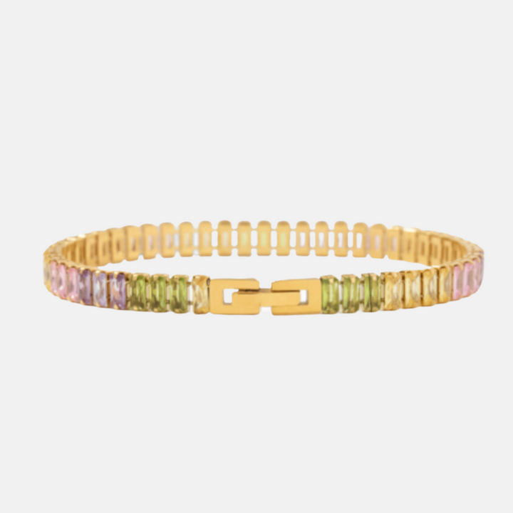 Margot Baguette Tennis Bracelets - Pink | Purple | Multi-Colour