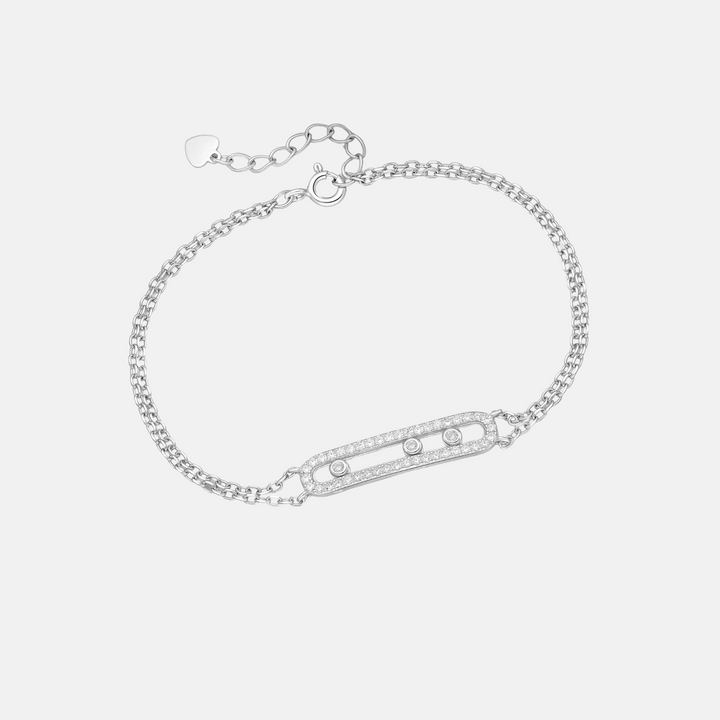 Sika Pavé Zircon Stone Bar Bracelet