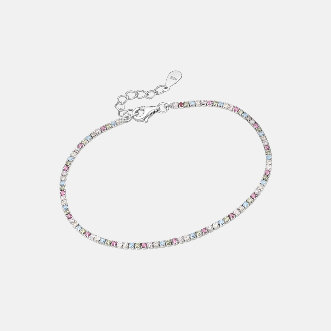 Dainty Zircon Tennis Bracelets - Sterling Silver | 18ct Gold Plated Sterling Silver