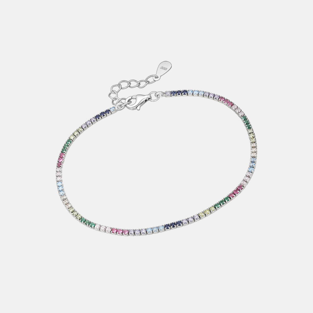 Dainty Zircon Tennis Bracelets - Sterling Silver | 18ct Gold Plated Sterling Silver