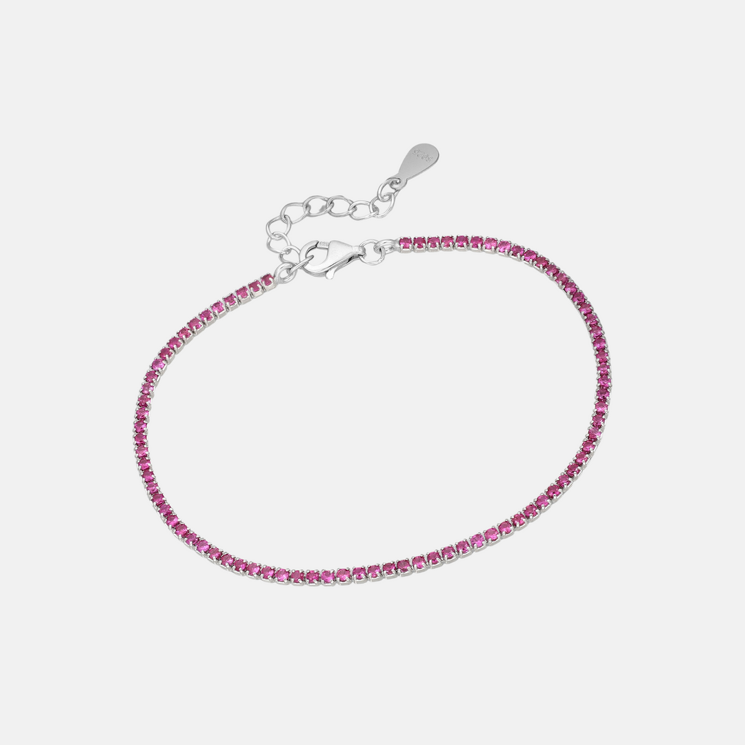 Dainty Zircon Tennis Bracelets - Sterling Silver | 18ct Gold Plated Sterling Silver