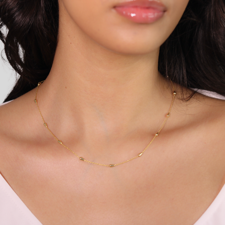 Mia Nugget Chain Necklace - Sterling Silver | 18ct Gold Plated