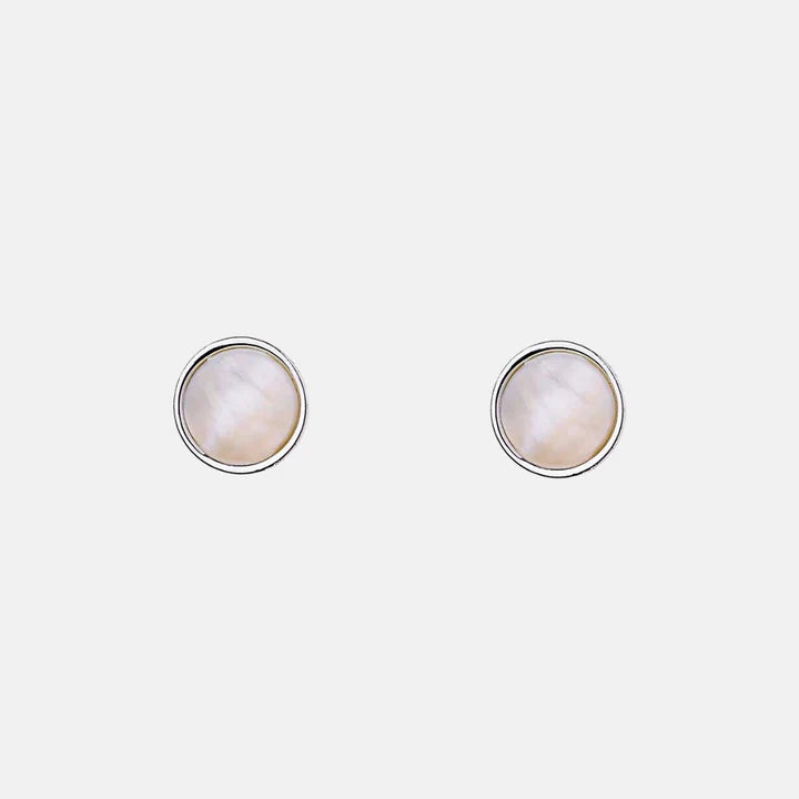 Mother of Pearl Koki Stud Earrings - Gold | Silver