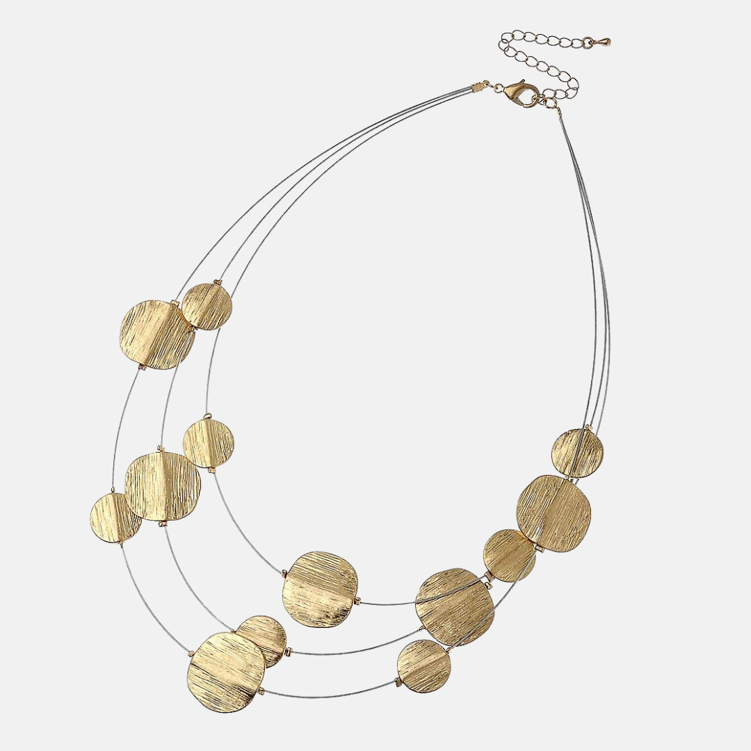 Statement Coin Necklace - Silver | Gold