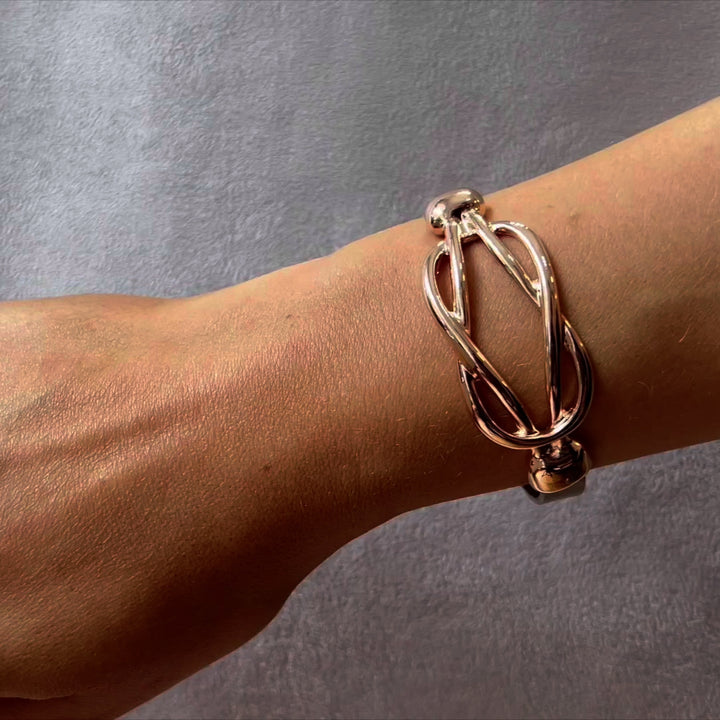 Provence Leather Bracelet - Silver | Rose Gold